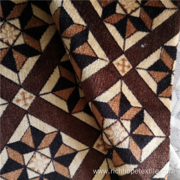 Weft Custom Printed African Polyester Fabric Velvet